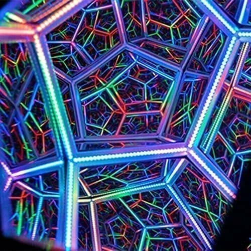 (🎁2024 Año Nuevo Hot Sale🎁 49% Off🎁)Infinito Dodecaedro Color Arte Luz